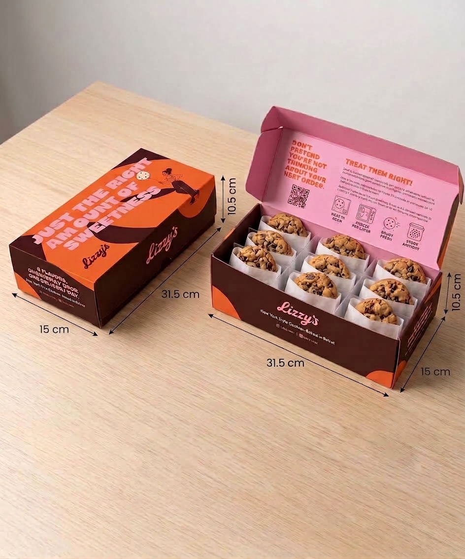 Lizzy's NYC Cookies boxes